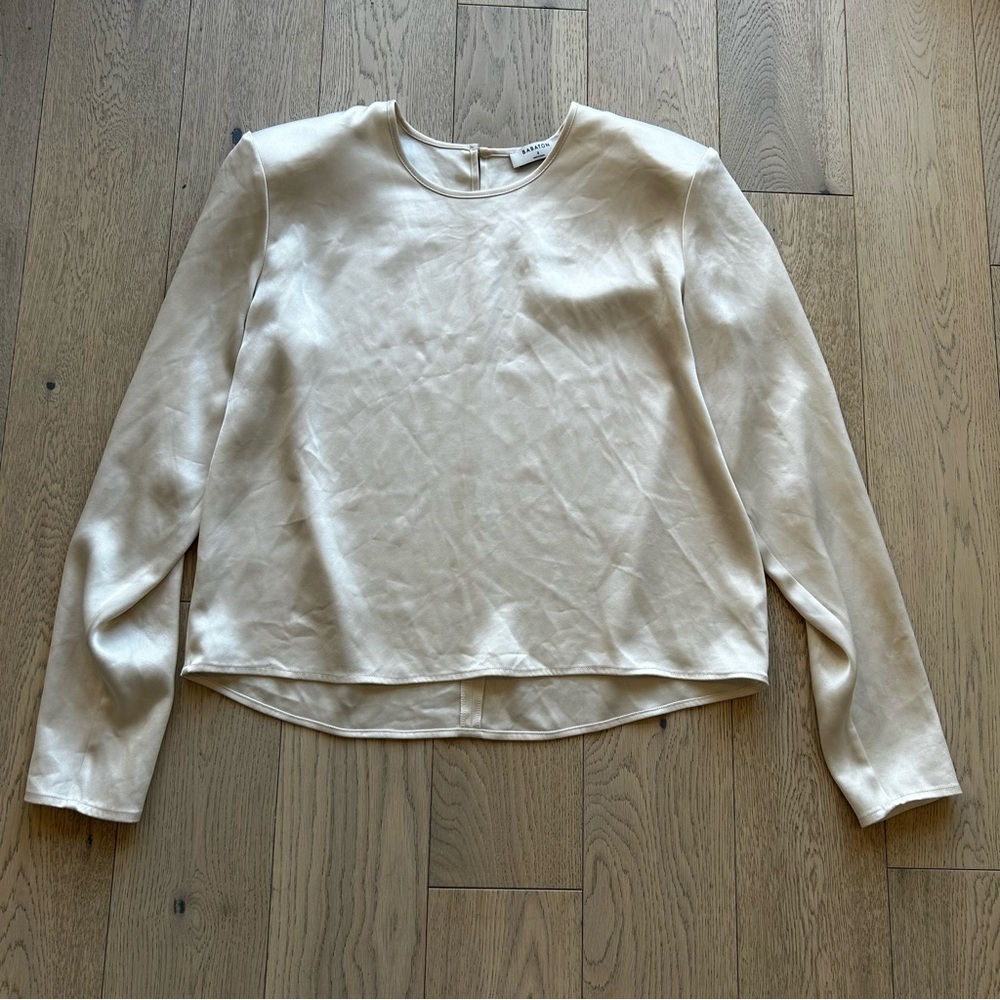 Aritzia Babaton Deco Long Sleeve Blouse size Small